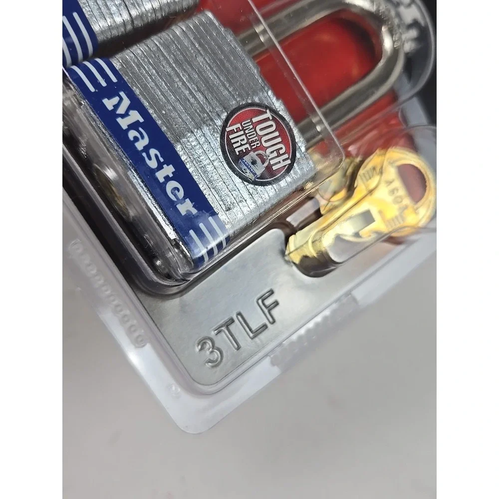 Master Lock 3TLF Laminated Steel Padlock with Key, 2 Pack Keyed-Alike 1 1/2